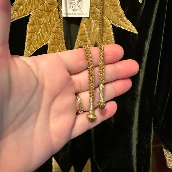 ❌Do not buy❌ For Jess❌  HTF Chasing Unicorns Green Aquarius Velvet Tunic - Picture 4 of 10